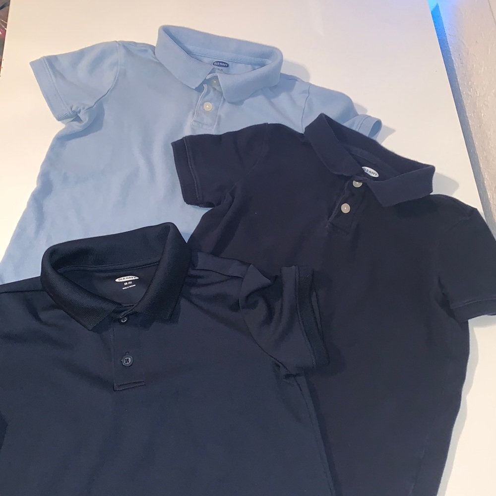 Old Navy Blue Polo Bundle - Picture 1 of 9